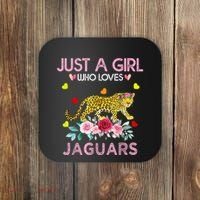 Just A Girl Who Loves Jaguars Funny Coaster thumb 0