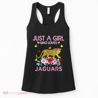 Just A Girl Who Loves Jaguars Funny Women's Tank Top thumb 0