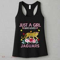 Just A Girl Who Loves Jaguars Funny Women's Tank Top thumb 3