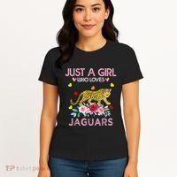 Just A Girl Who Loves Jaguars Funny Women's T-Shirt thumb 4