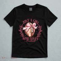 Just A Girl Who Love Football Fall Coquette Bow T-Shirt thumb 5