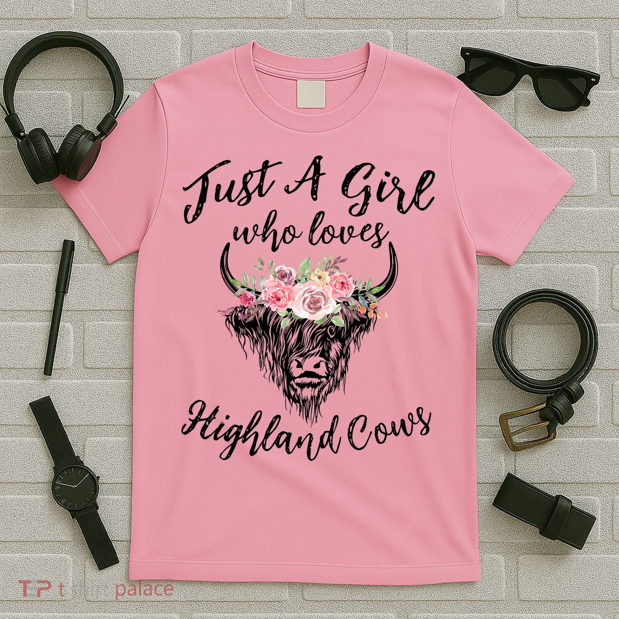 Just A Girl Who Loves Highland Cows Women T-Shirt