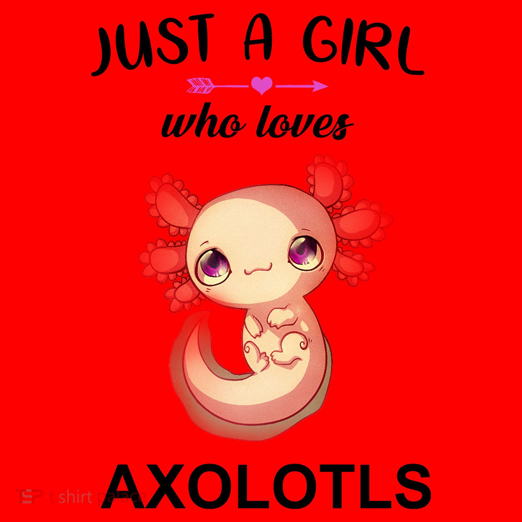 Just A Girl Who Loves Axolotls Santa Hat