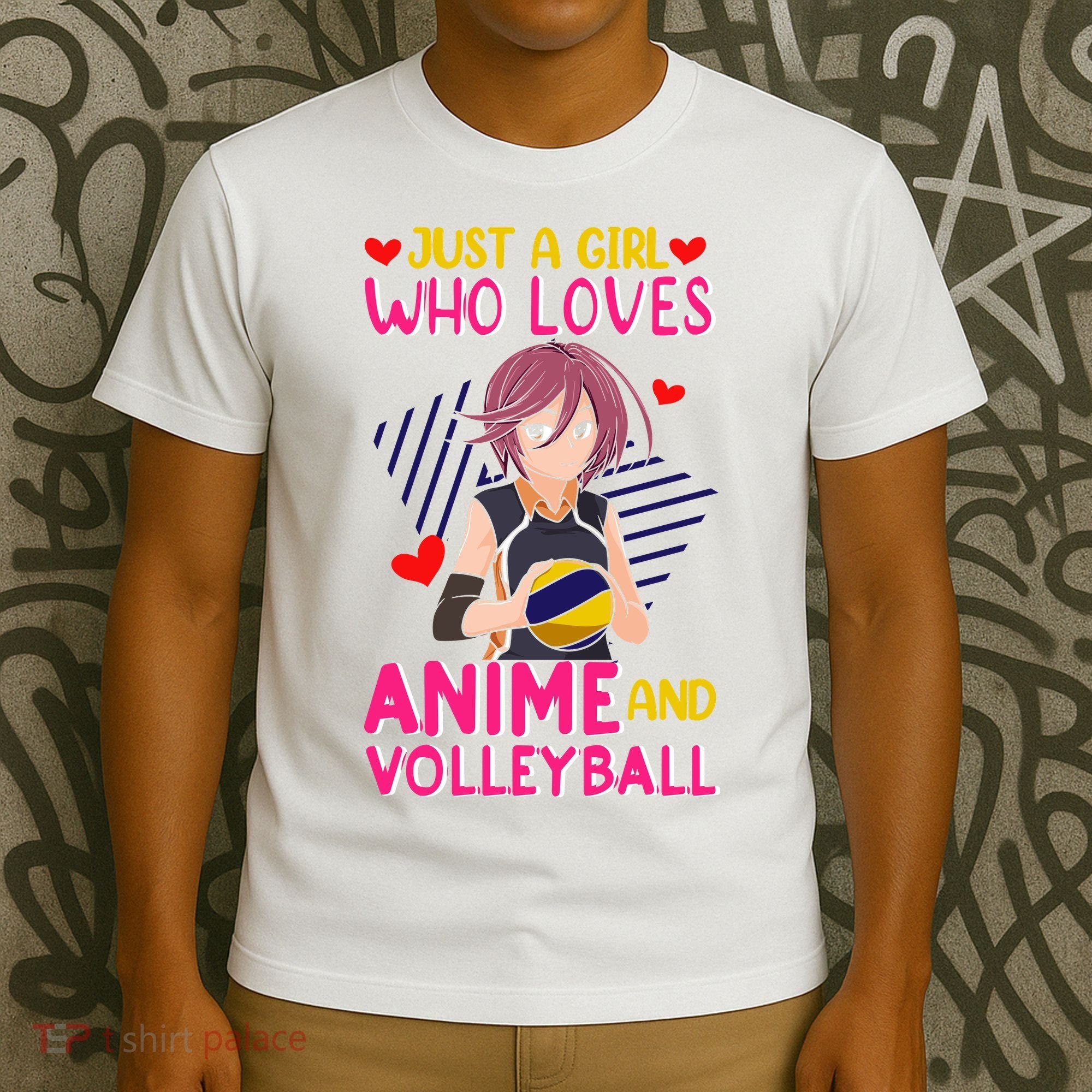 Just A Girl Who Loves Anime And Volleyball Kawaii T-Shirt