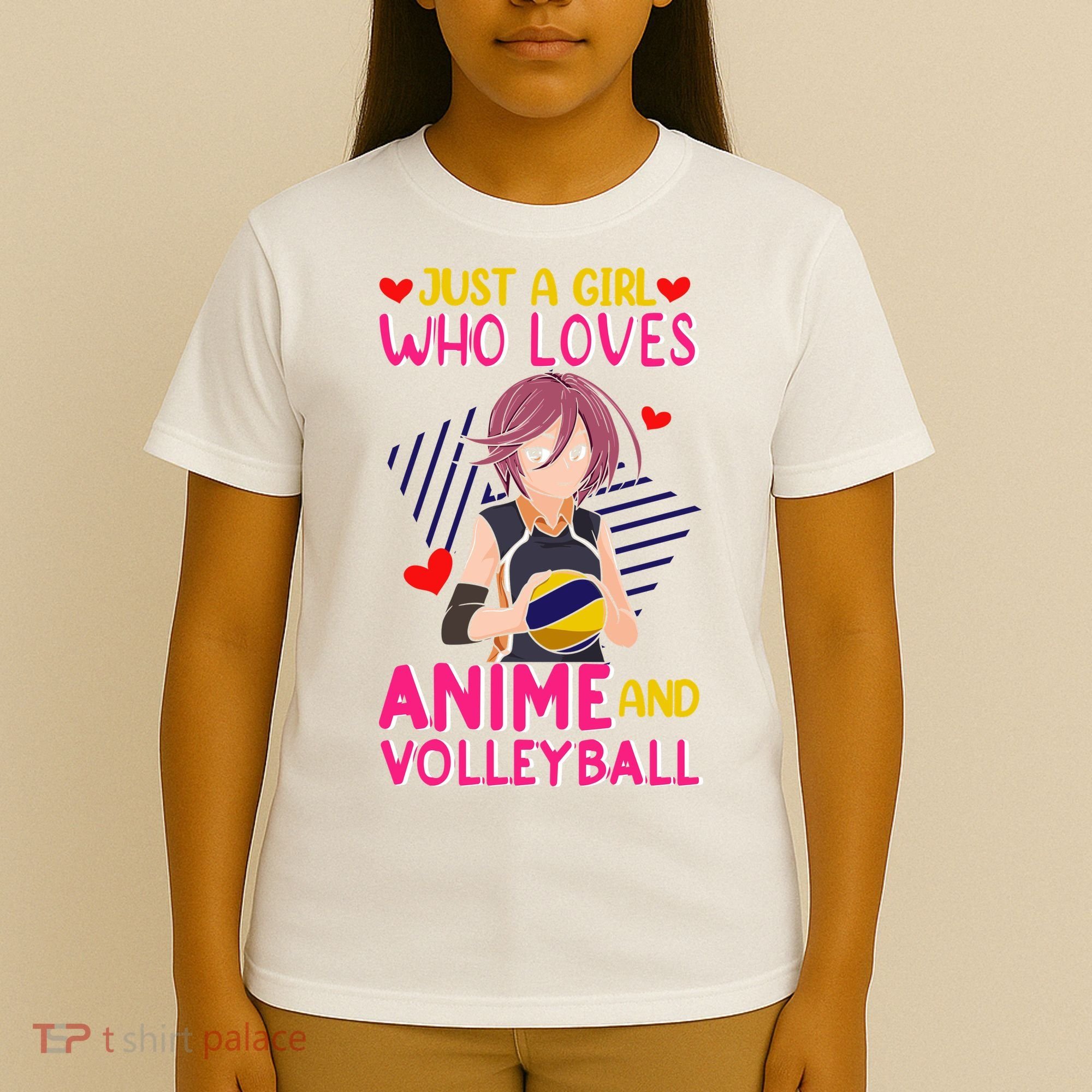 Just A Girl Who Loves Anime And Volleyball Kawaii T-Shirt