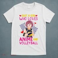 Just A Girl Who Loves Anime And Volleyball Kawaii T-Shirt thumb 5