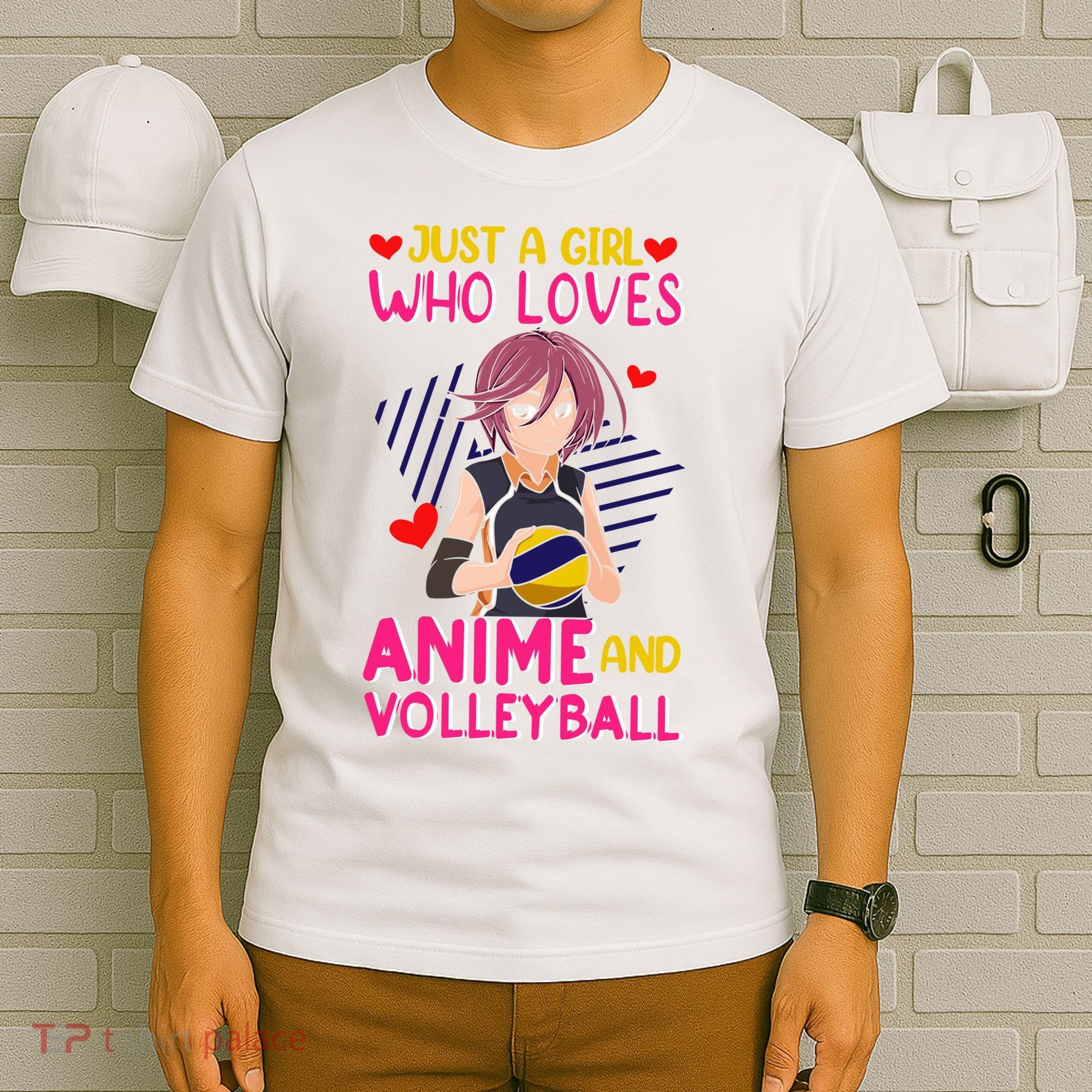Just A Girl Who Loves Anime And Volleyball Kawaii T-Shirt