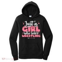 Just A Girl Who Loves Wrestling Cute Wrestler Women's Hoodie thumb 0