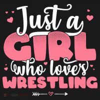Just A Girl Who Loves Wrestling Cute Wrestler Women's Tank Top thumb 5