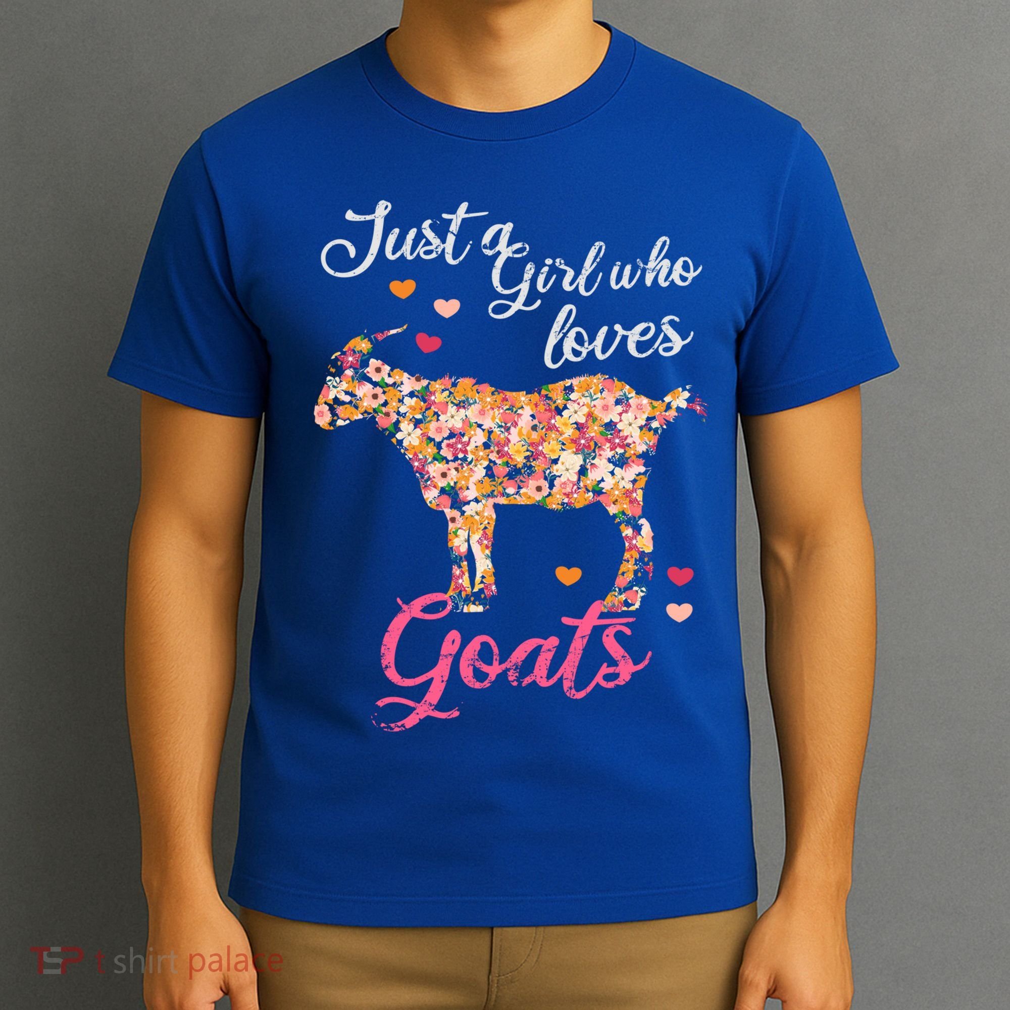 Just A Girl Who Loves Goats Gift T-Shirt