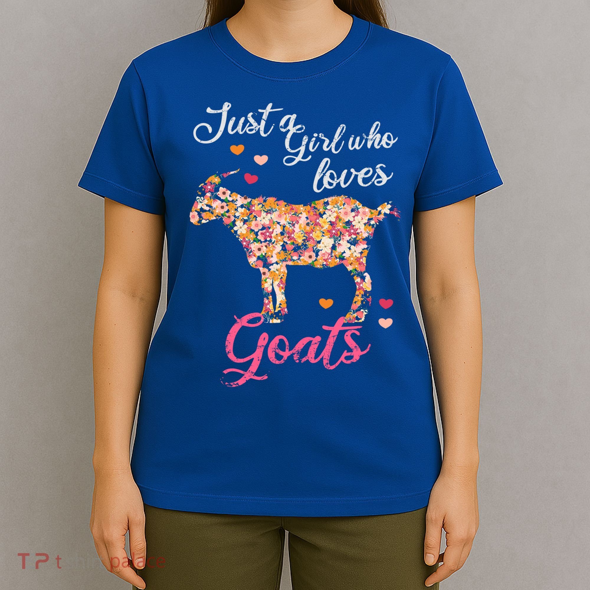 Just A Girl Who Loves Goats Gift T-Shirt