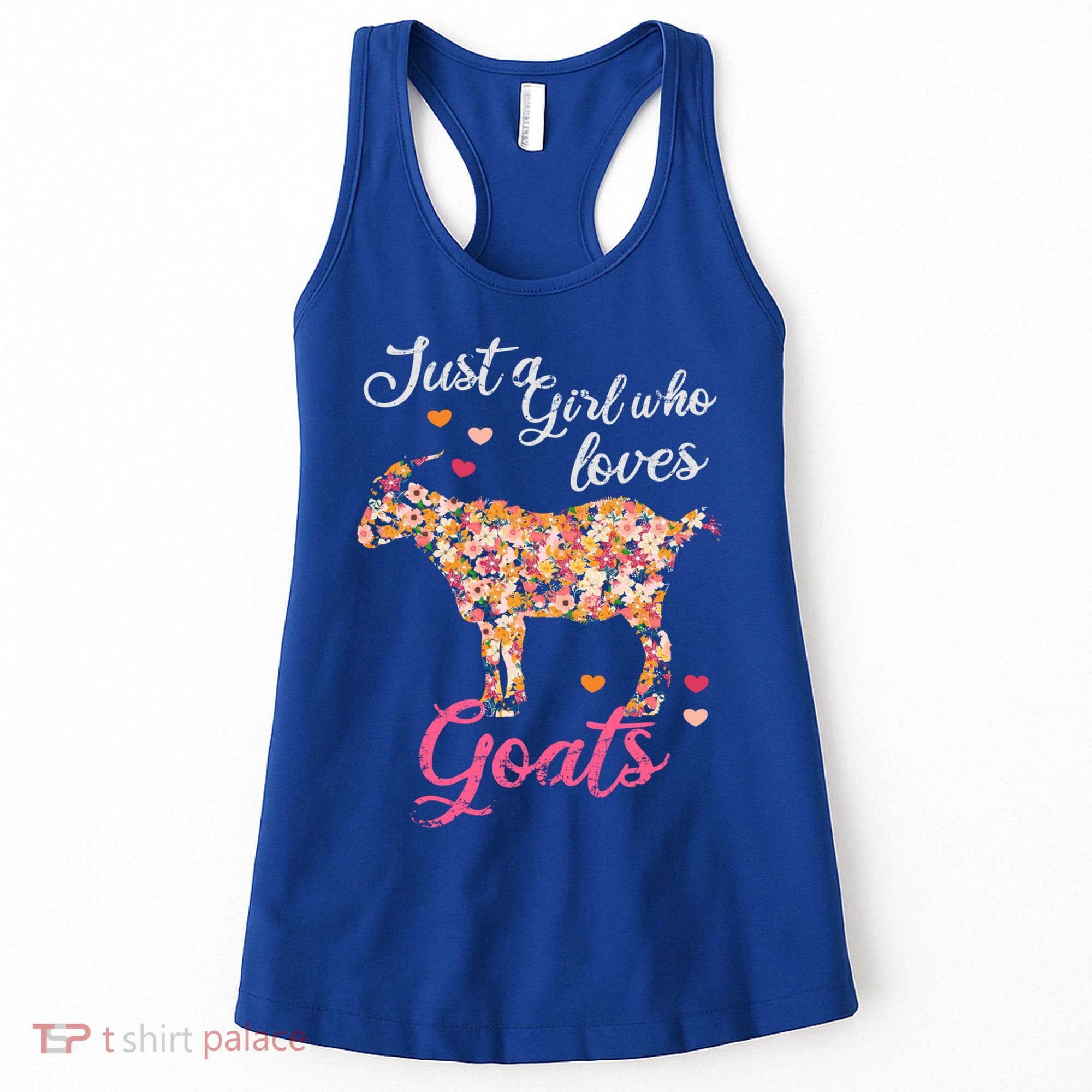 Just A Girl Who Loves Goats Gift Women's Tank Top