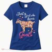 Just A Girl Who Loves Goats Gift Women's T-Shirt thumb 0