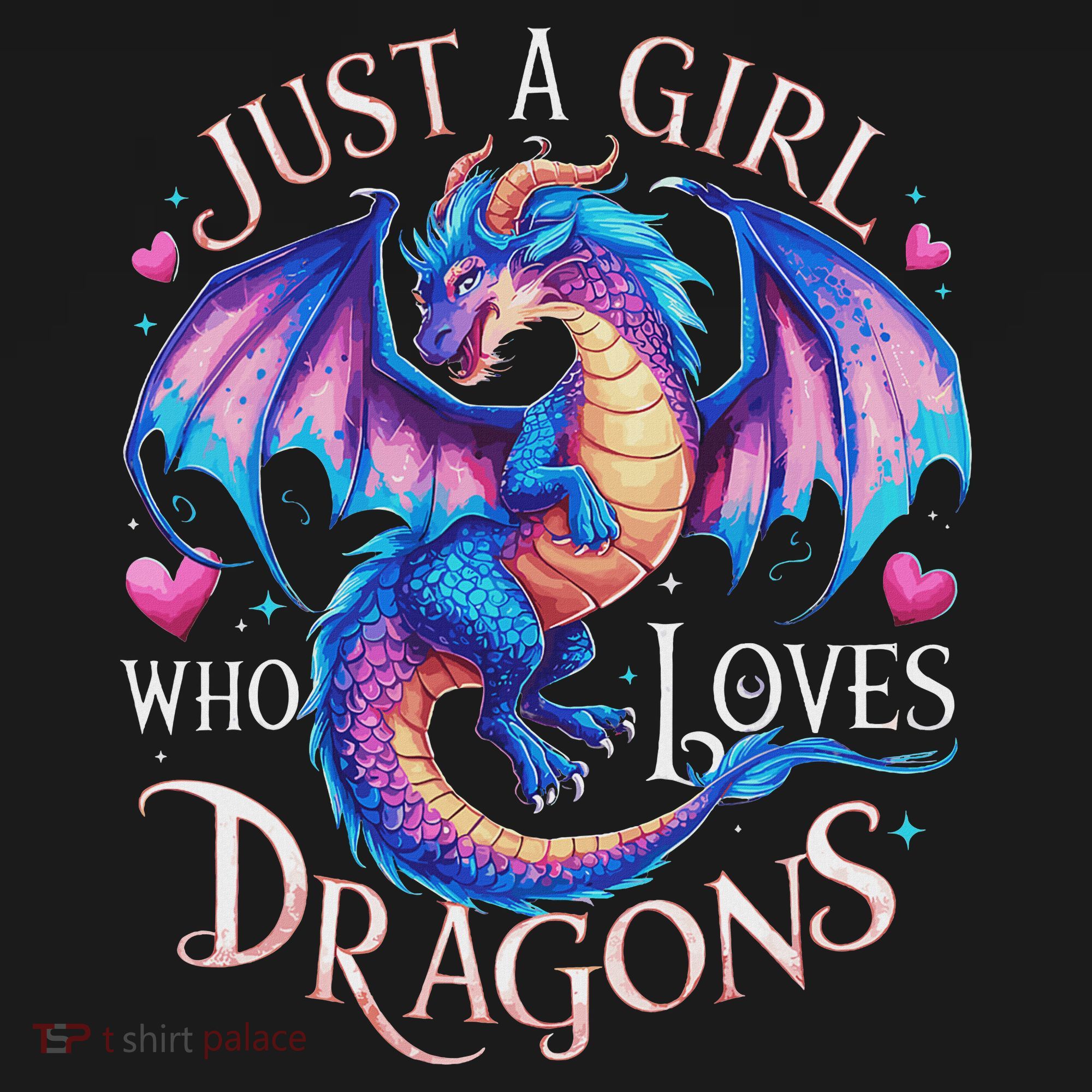 Just A Girl Who Loves Dragons Cute Dragon Polo