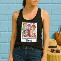 Just A Girl Who Loves Elves Anime Christmas Women's Tank Top thumb 2