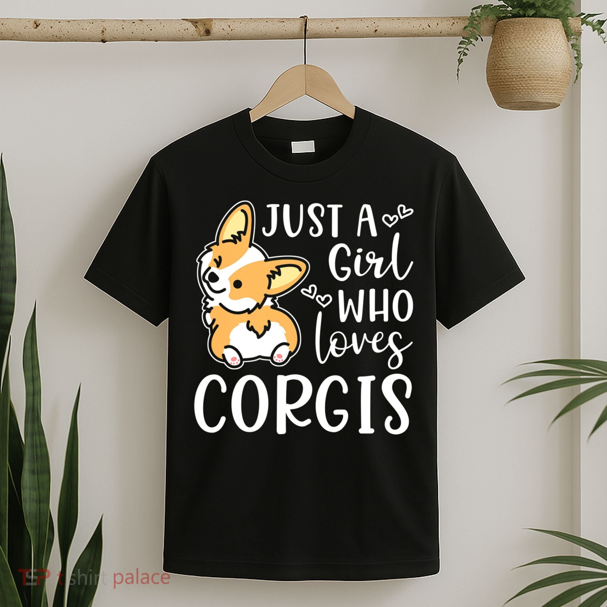Just A Girl Who Loves Corgis Cute Corgi T-Shirt