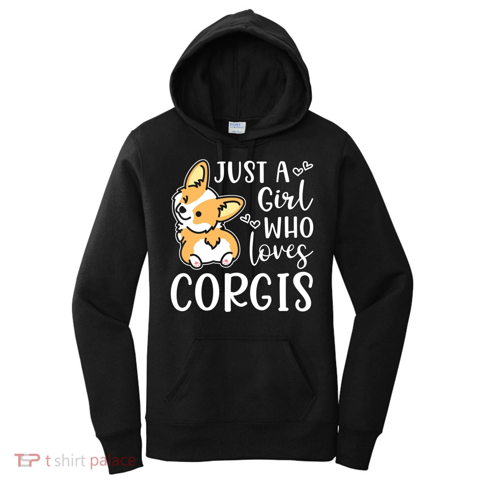 Just A Girl Who Loves Corgis Cute Corgi Women's Hoodie