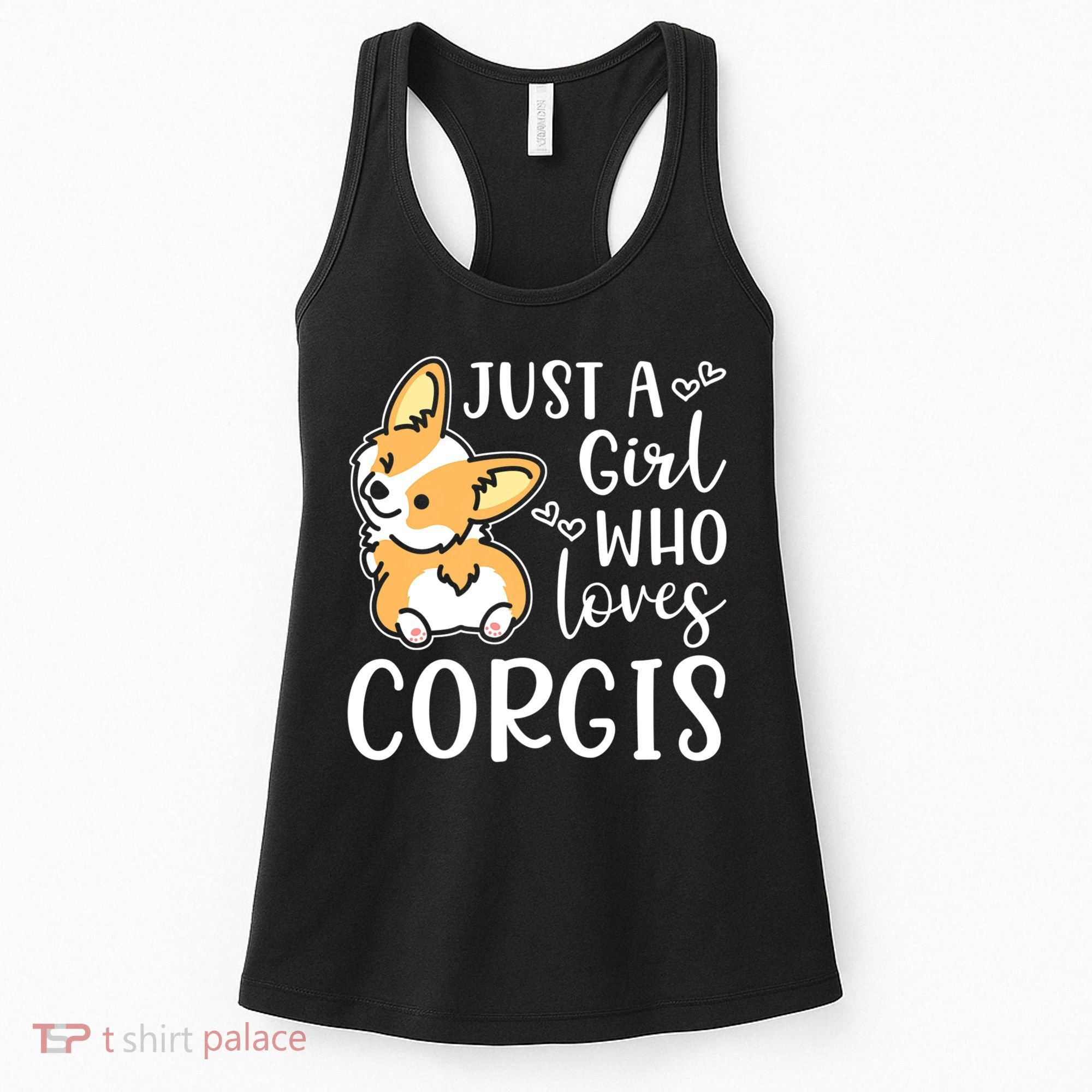Just A Girl Who Loves Corgis Cute Corgi Women's Tank Top