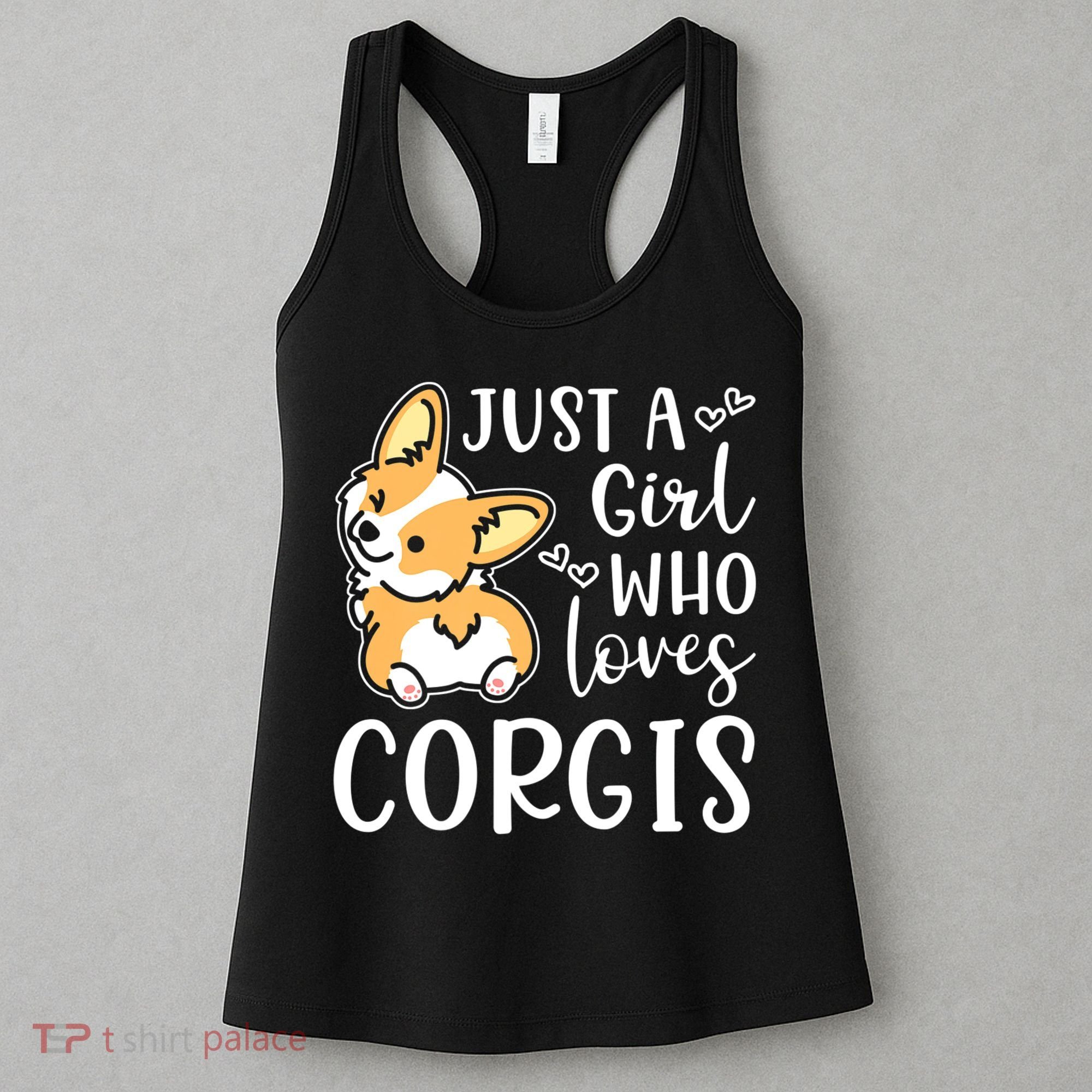 Just A Girl Who Loves Corgis Cute Corgi Women's Tank Top