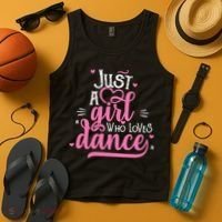 Just A Girl Who Loves Dance Gift For Dancer Tank Top thumb 4
