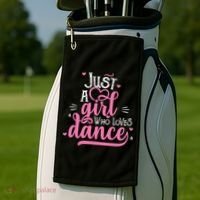 Just A Girl Who Loves Dance Gift For Dancer Golf Towel thumb 2