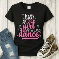 Just A Girl Who Loves Dance Gift For Dancer Women's T-Shirt thumb 3