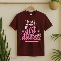 Just A Girl Who Loves Dance Gift For Dancer T-Shirt thumb 2