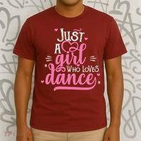 Just A Girl Who Loves Dance Gift For Dancer T-Shirt thumb 3