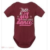 Just A Girl Who Loves Dance Gift For Dancer Baby Bodysuit thumb 0