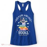 Just A Girl Who Loves Books Funny Gift For Bookworm Gift Women's Tank Top thumb 0
