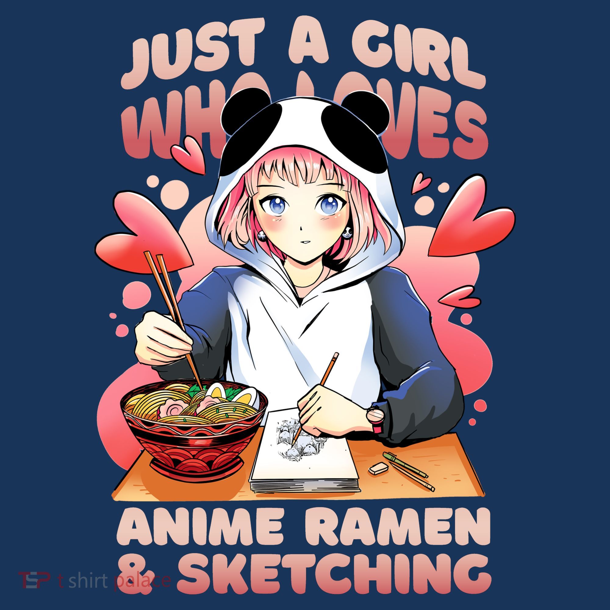 Just A Girl Who Loves Anime Ramen And Sketching Women's Tank Top