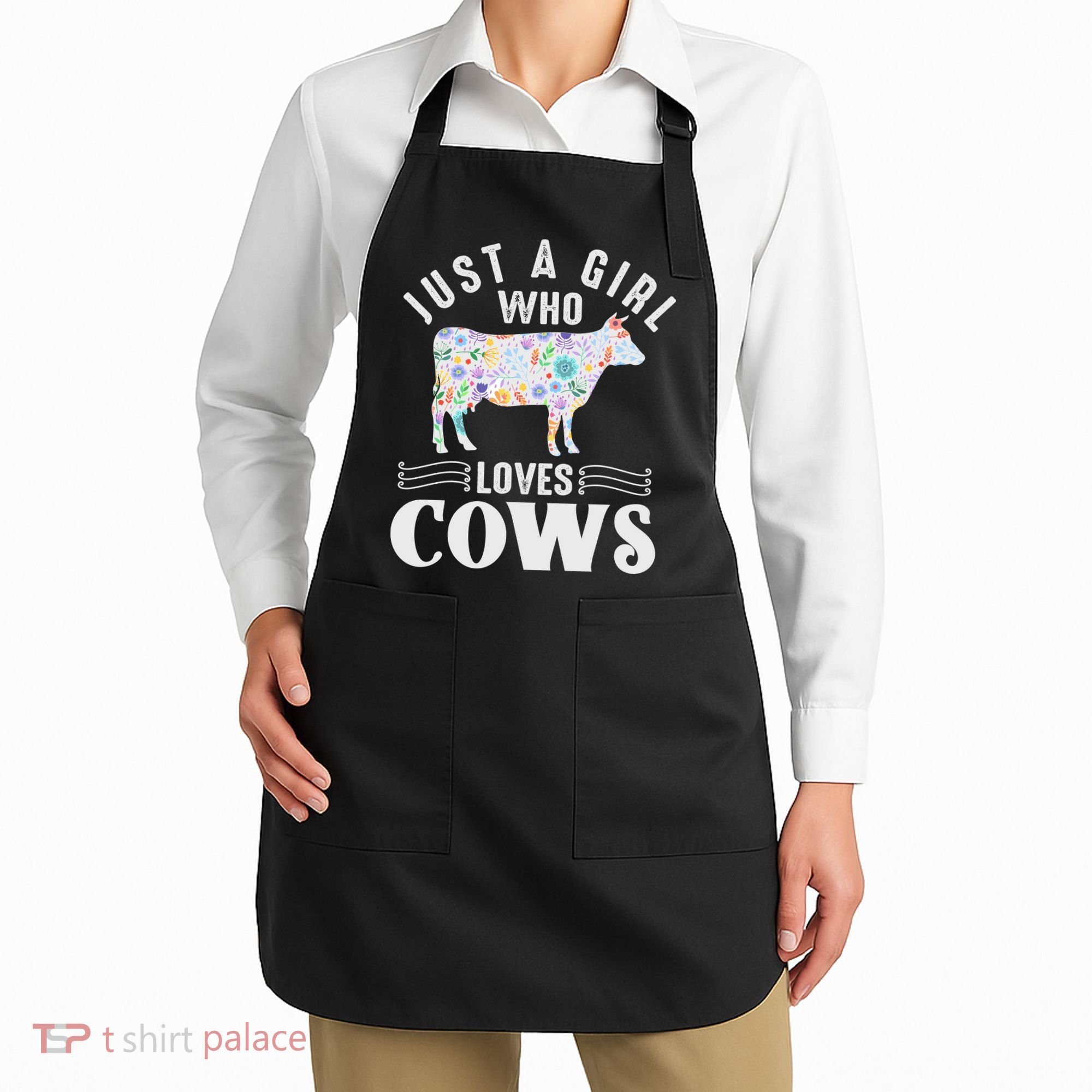 Just A Girl Who Loves Cows Apron