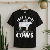Just A Girl Who Loves Cows T-Shirt thumb 2