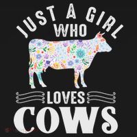 Just A Girl Who Loves Cows T-Shirt thumb 7
