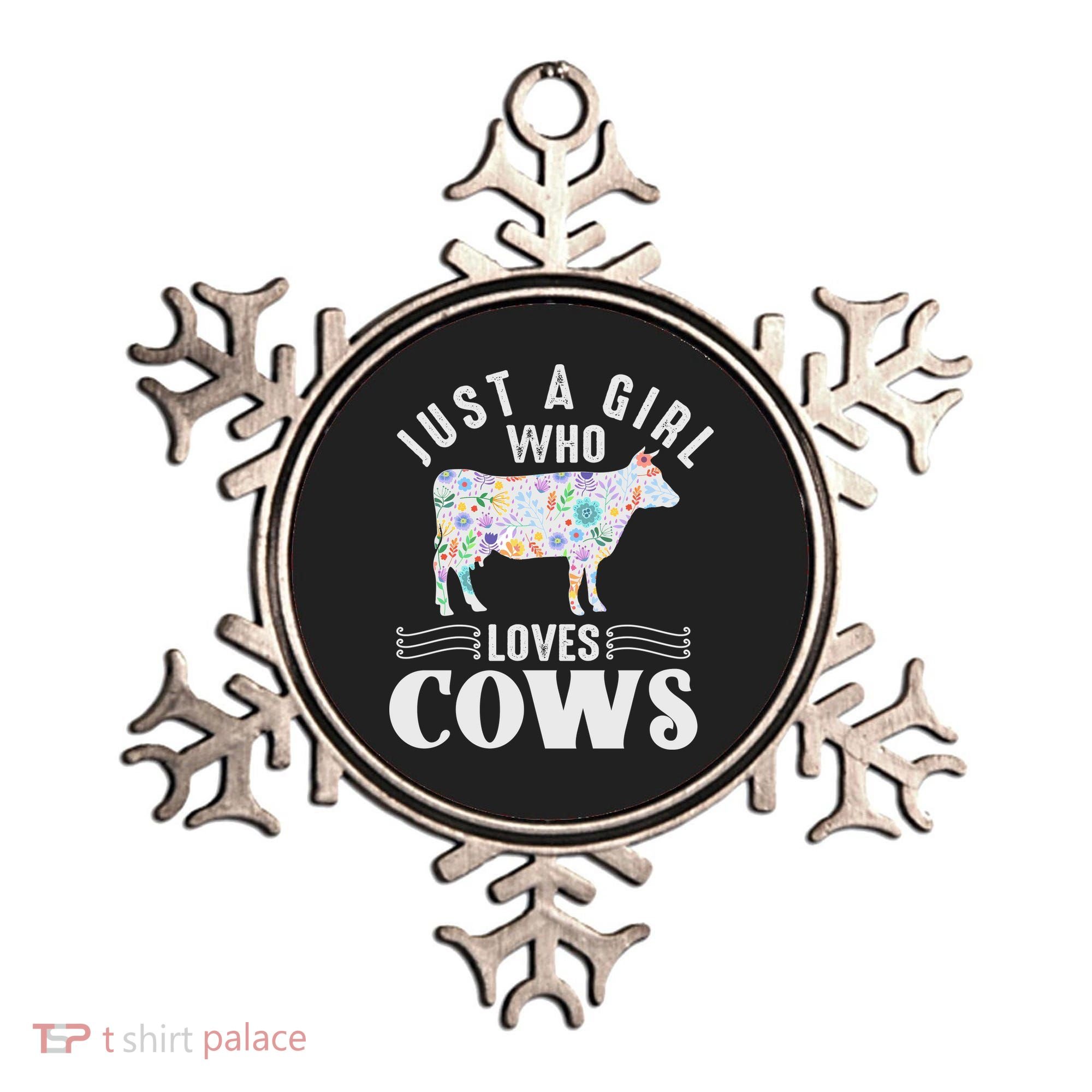 Just A Girl Who Loves Cows Ornament