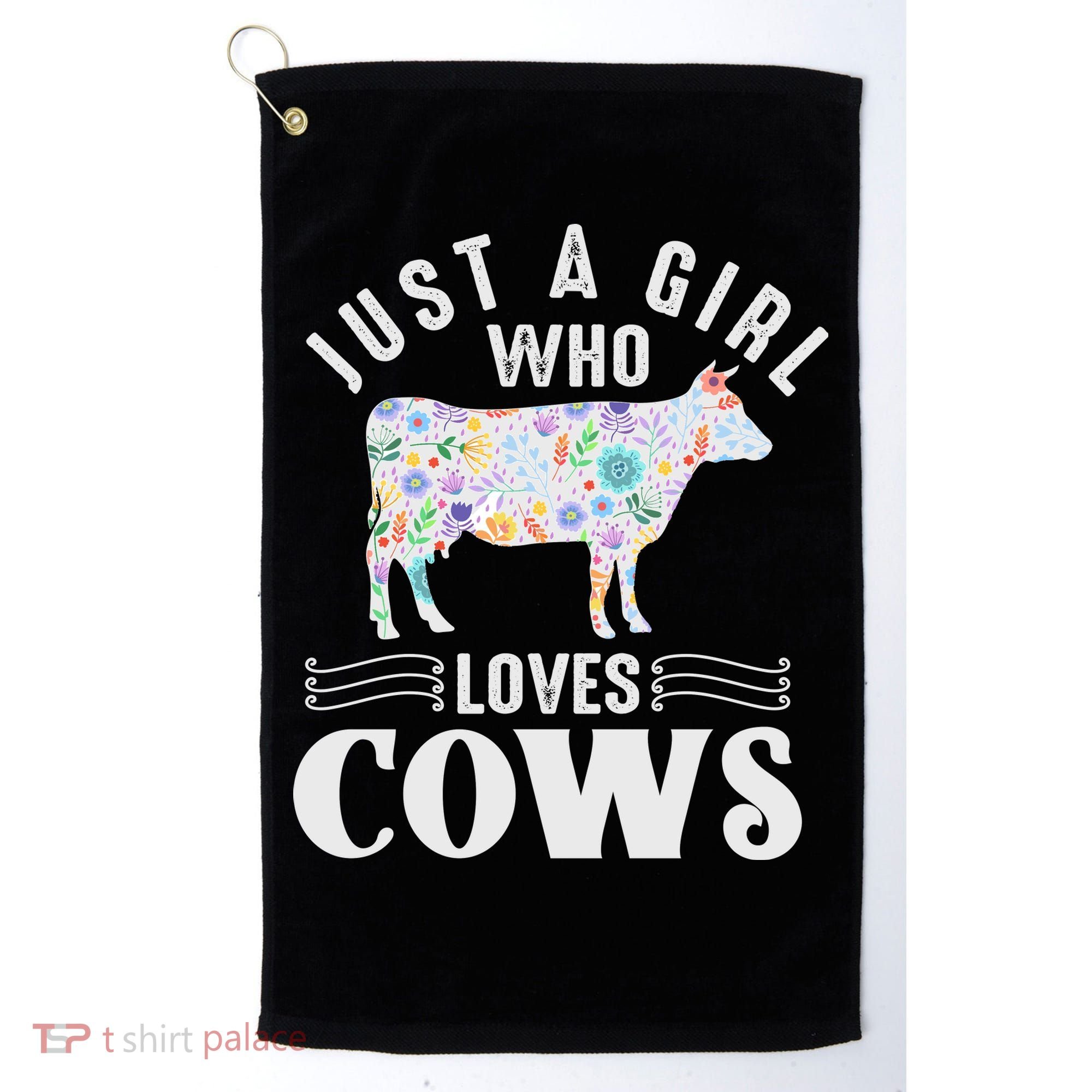 Just A Girl Who Loves Cows Golf Towel