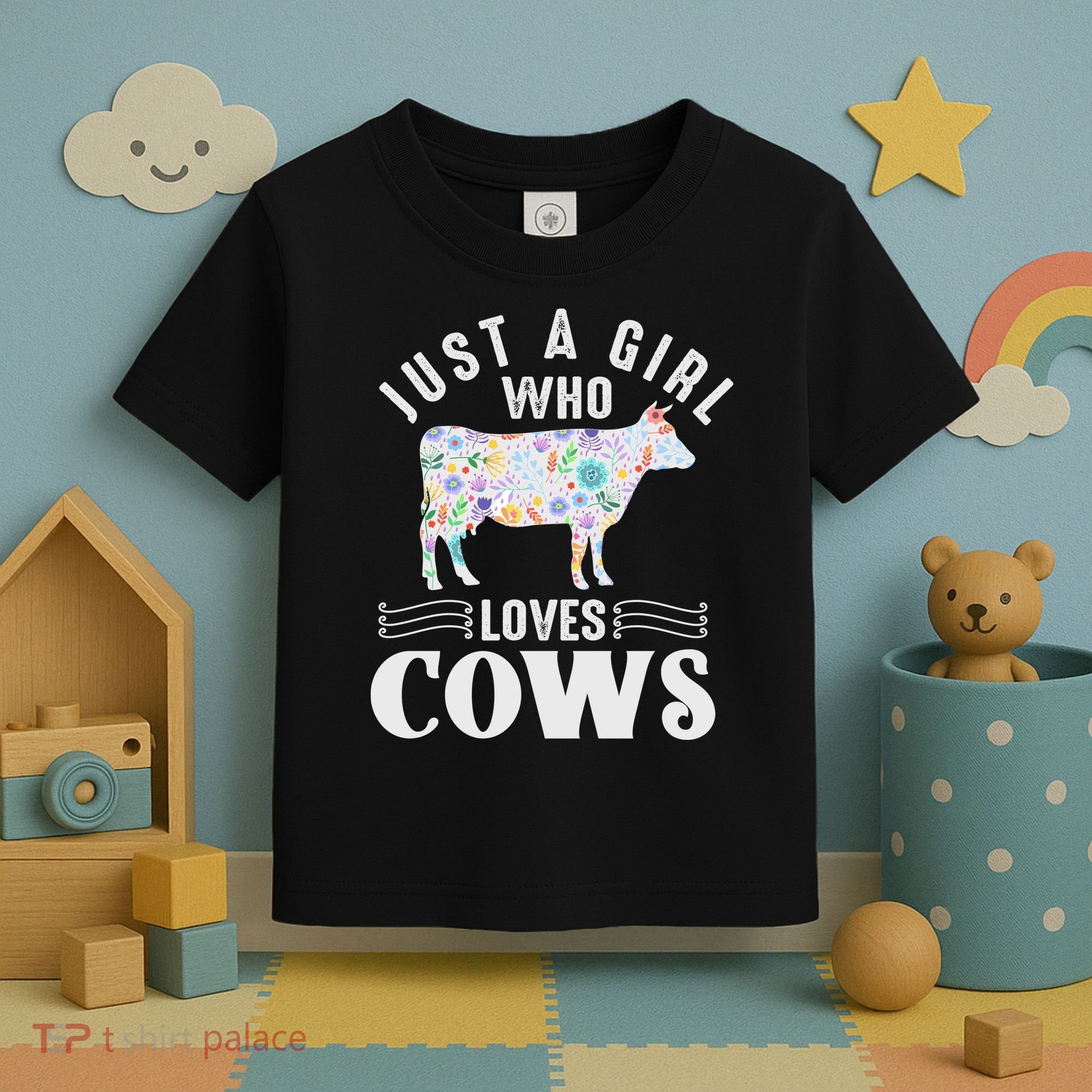 Just A Girl Who Loves Cows Toddler T-Shirt