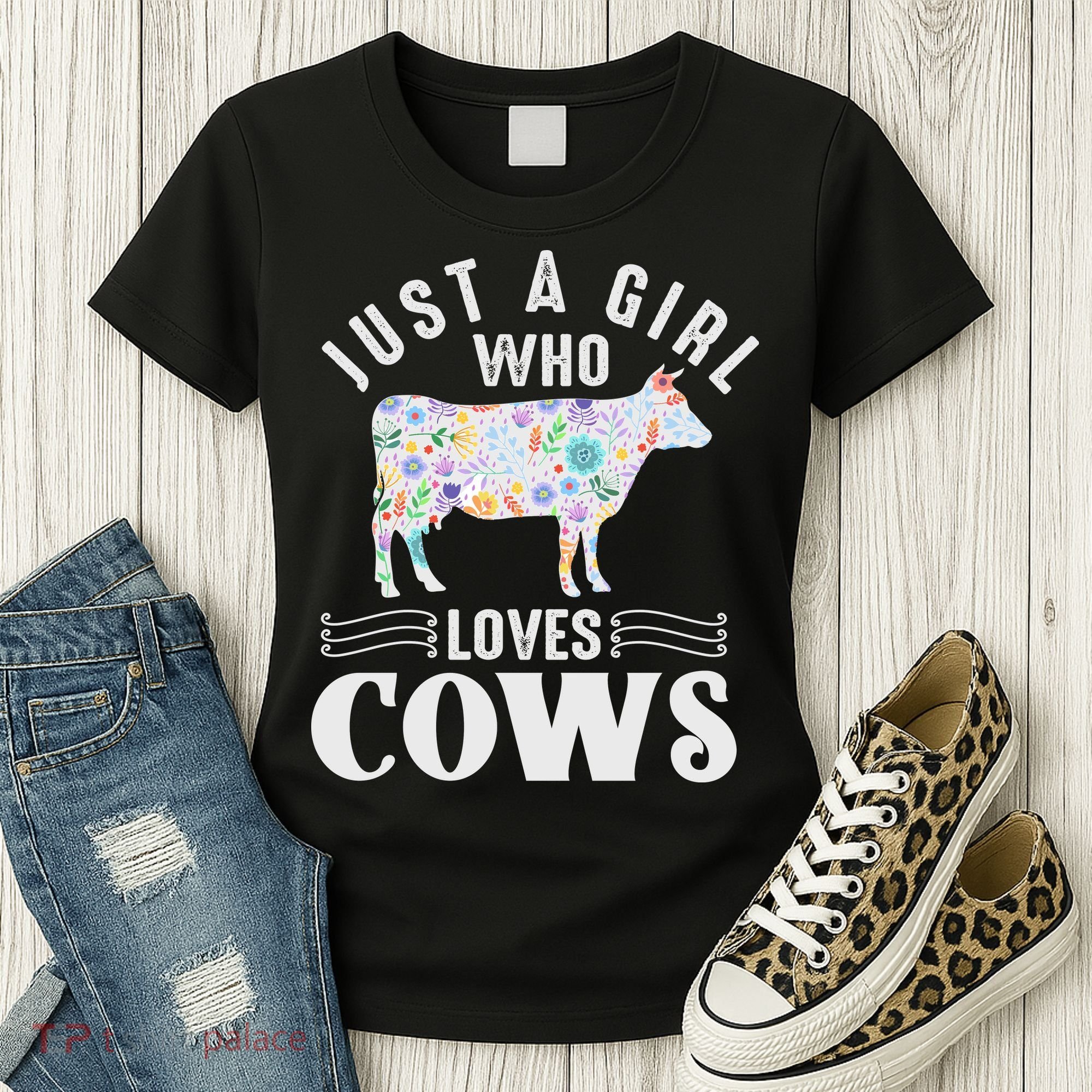Just A Girl Who Loves Cows Women's T-Shirt