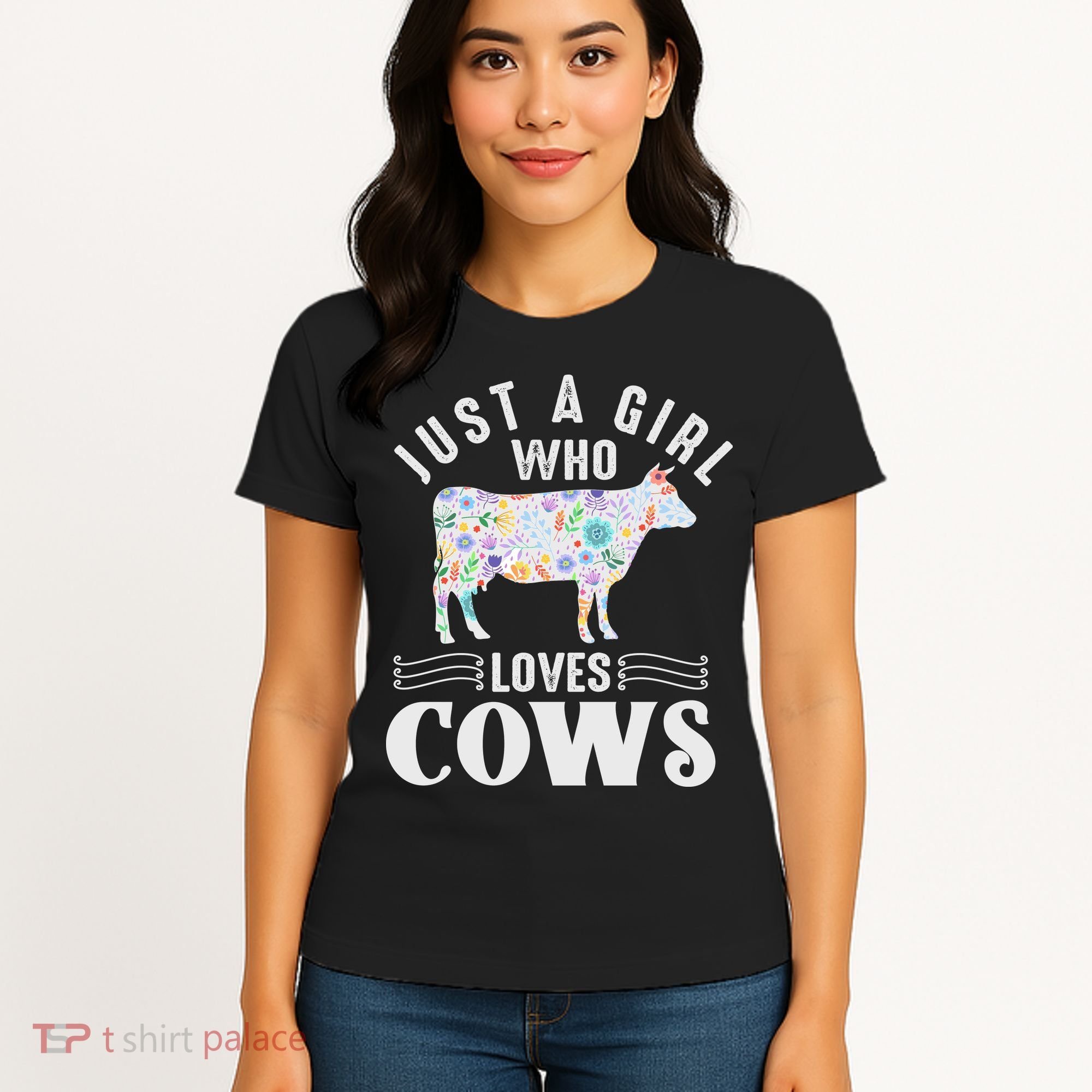 Just A Girl Who Loves Cows Women's T-Shirt