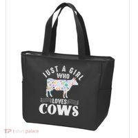 Just A Girl Who Loves Cows Tote Bag thumb 3