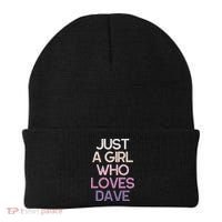 Just A Girl Who Loves Dave Name Beanie thumb 0