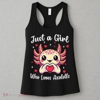 Just A Girl Who Loves Axolotls - Kawaii Axolotl Pet Lover Women's Tank Top thumb 3