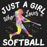 Just A Girl Who Loves Softball Beanie thumb 2