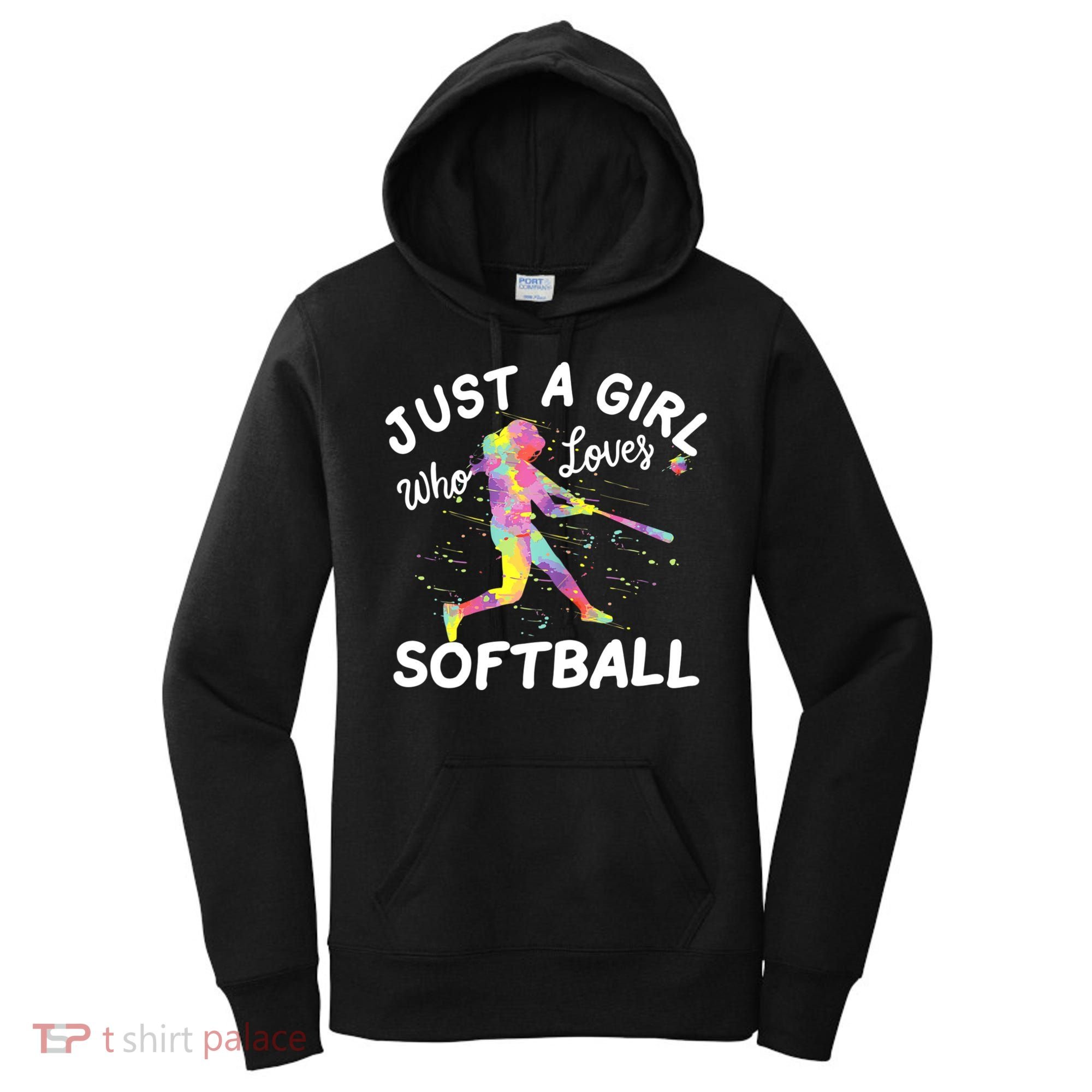 Just A Girl Who Loves Softball Women's Hoodie