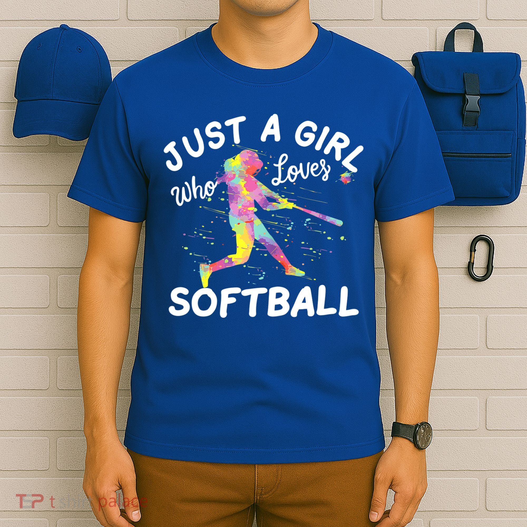 Just A Girl Who Loves Softball T-Shirt
