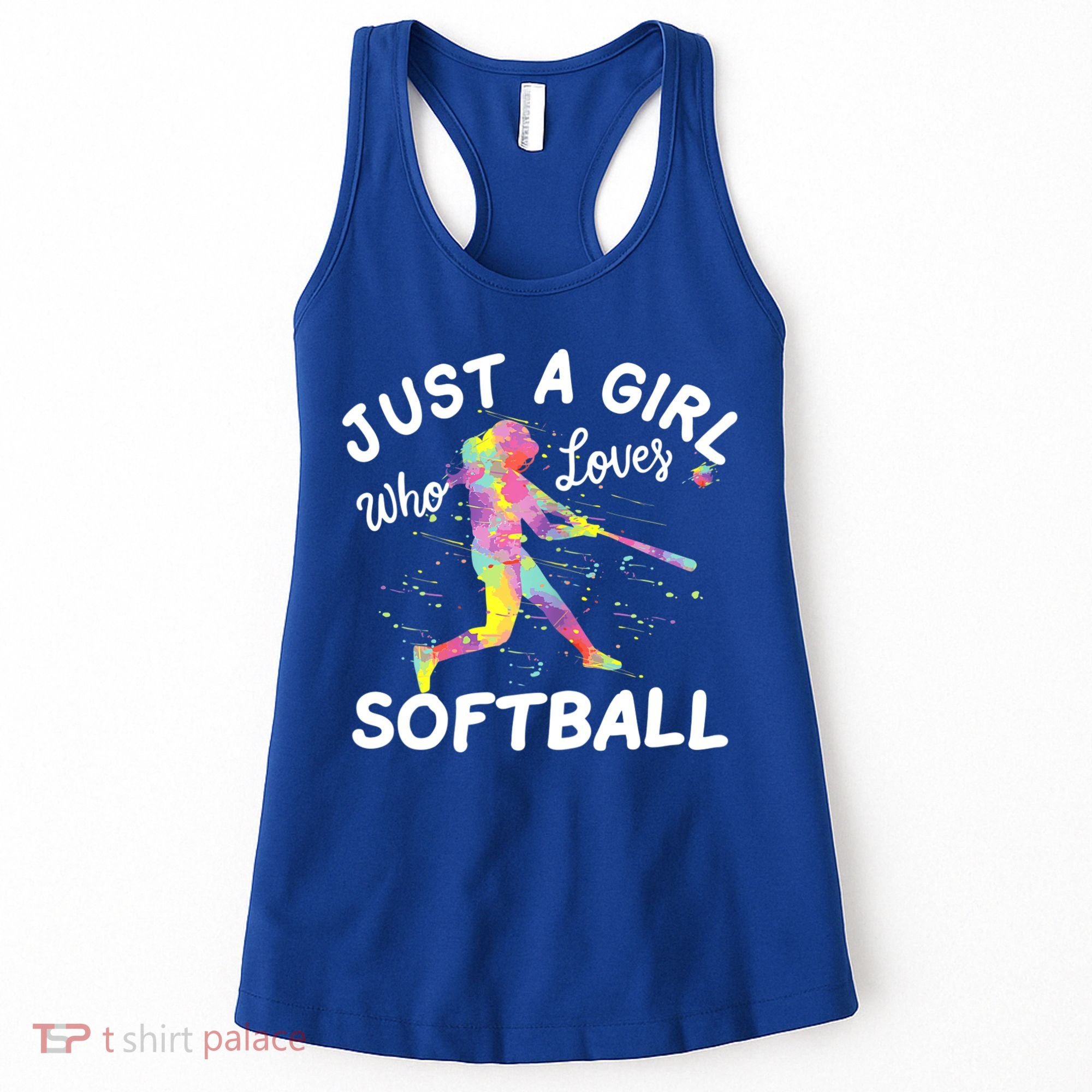 Just A Girl Who Loves Softball Women's Tank Top