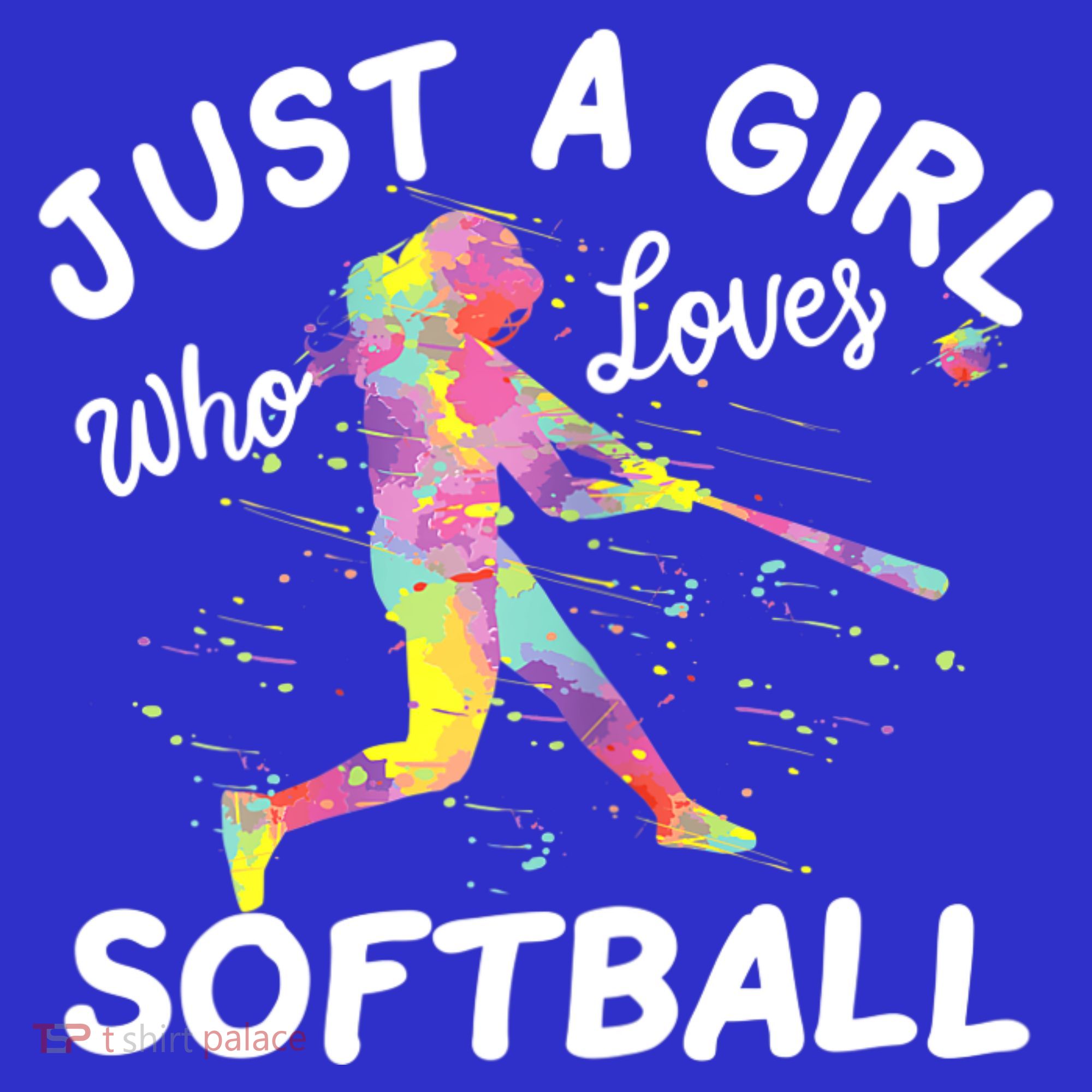 Just A Girl Who Loves Softball Women's Tank Top