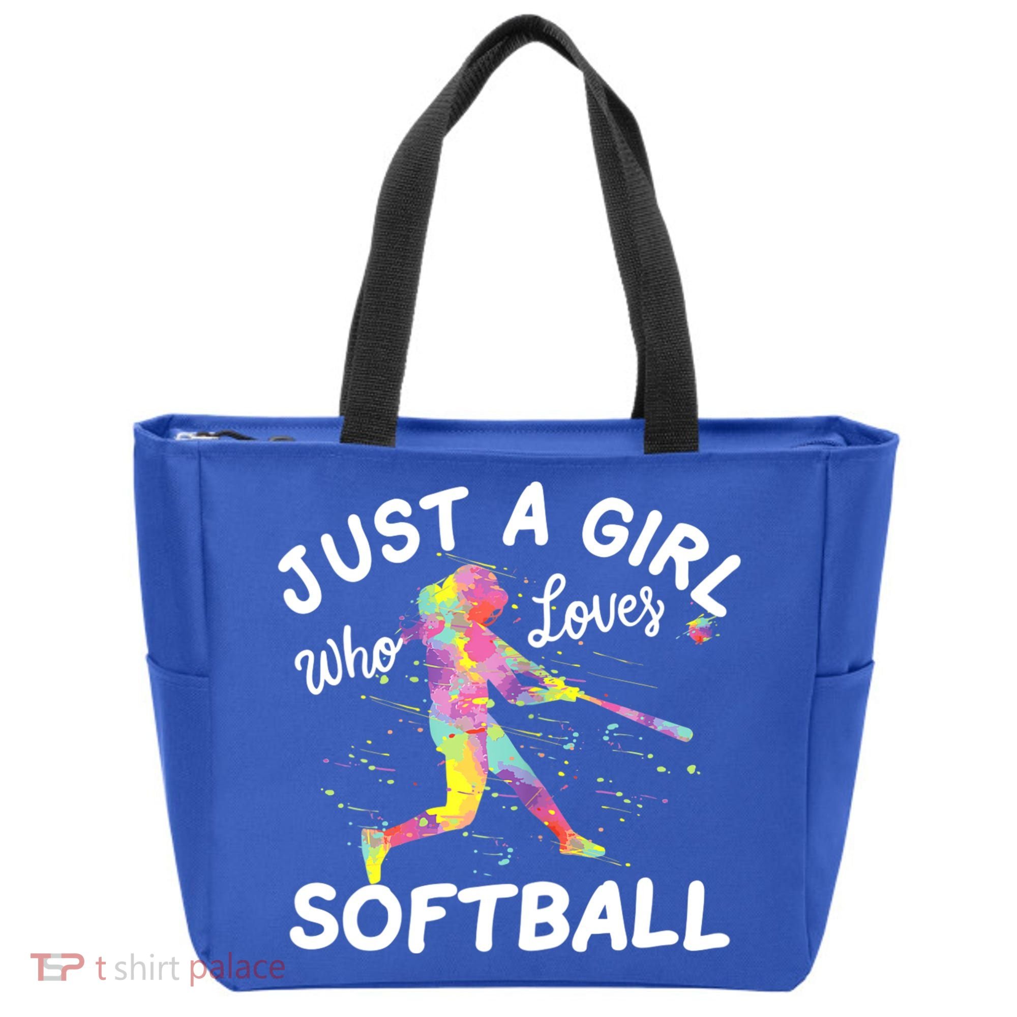 Just A Girl Who Loves Softball Tote Bag