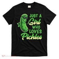 Just A Girl Who Loves Pickles Cute Pickle Girl T-Shirt thumb 0