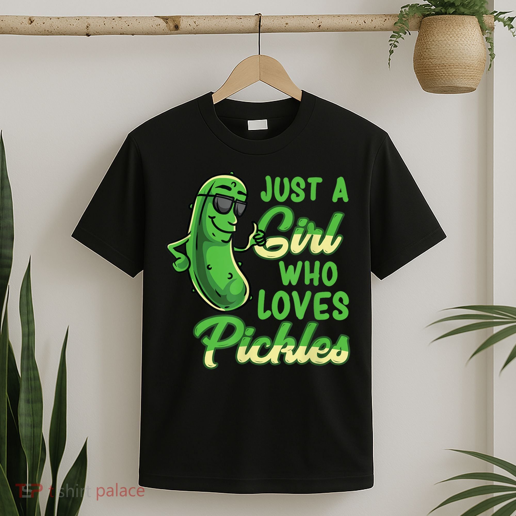 Just A Girl Who Loves Pickles Cute Pickle Girl T-Shirt